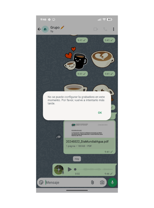 Envoyer un audio sur WhatsApp est mon plus grand cauchemar depuis que j'ai la dernière version d'Android 16 2 Problème d'audio sur WhatsApp avec Android 16