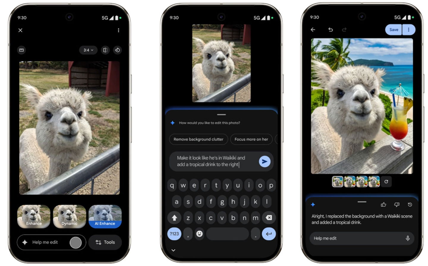 Google Photos devient plus intelligent : éditez vos photos comme un pro en écrivant ou en parlant 3 Google Photos maintenant permet d'éditer des images avec seulement écrire ou parler