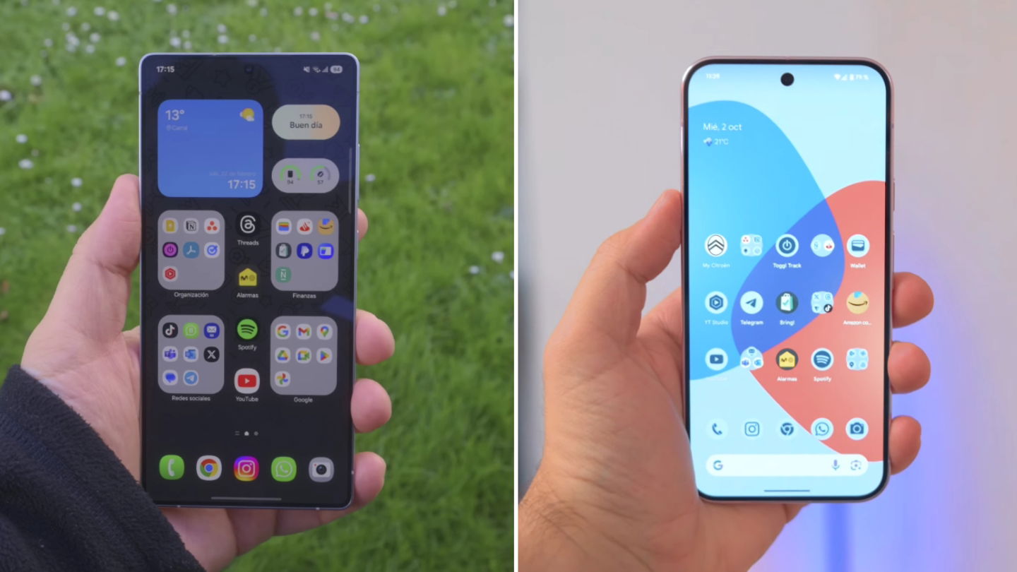 Écrans du Samsung Galaxy S25 Ultra et du Google Pixel 9 Pro XL