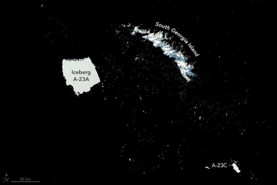 L'iceberg le plus vaste du monde en danger : A23a déloge des blocs de 400 km² et pourrait disparaître en quelques semaines 3 Image
