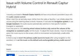 Nouveau problème sur Android Auto impactant le contrôle du volume de la musique et de la navigation