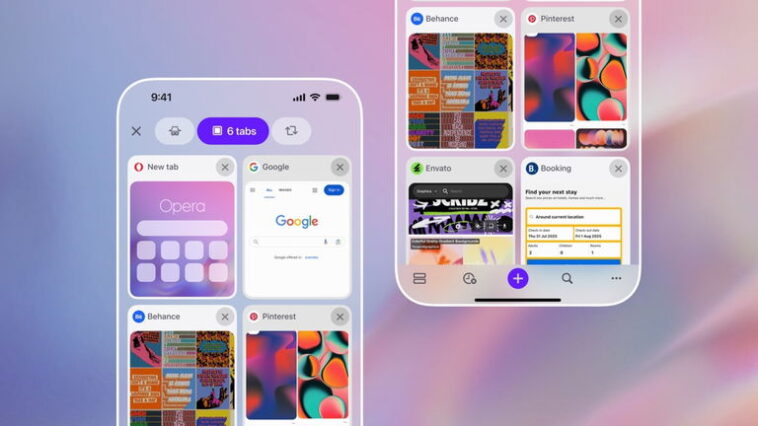 Opera pour iOS se réinvente avec un nouveau système de fenêtres personnalisables 1 Opera pour iOS se renouvelle pour offrir un nouveau système d'onglets personnalisable