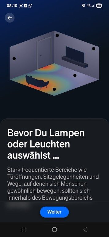 Hue MotionAware : Des lampes intelligentes qui détectent vos mouvements – découvrez leur fonctionnement 6 Lisez les conseils pour éviter des erreurs. (Capture d'écran)