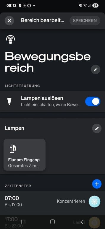 Hue MotionAware : Des lampes intelligentes qui détectent vos mouvements – découvrez leur fonctionnement 10 Les lampes devraient-elles seulement réagir au mouvement ? (Capture d'écran)