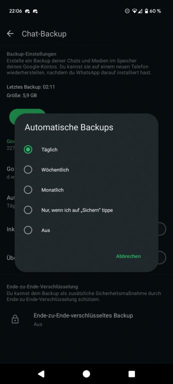 WhatsApp : Comment créer des sauvegardes sur votre smartphone Android 5 Schritt 04 Automatische Backups f r WhatsApp