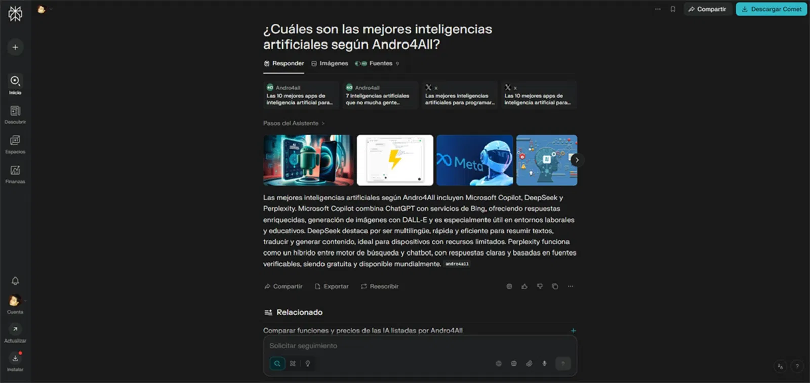Perplexity AI gratuit ou Pro : différences, avantages et tarifs comparés 3 Que propose Perplexity AI gratuitement