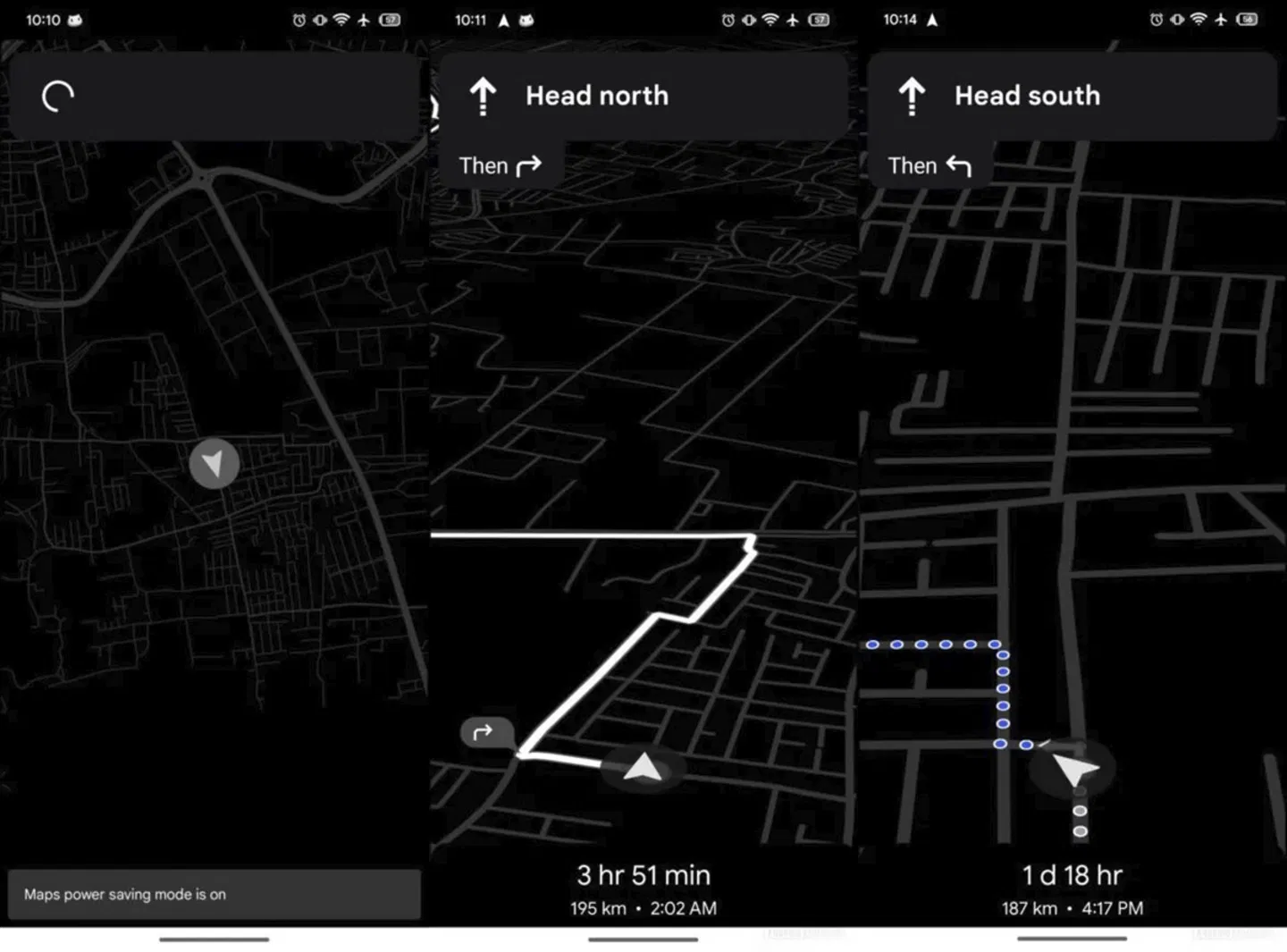 Google Maps dans le mode Always On Display d'Android 17