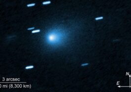 L’oggetto interstellare 3I/ATLAS ripreso col telescopio spaziale Hubble. Credit: NASA/ESA