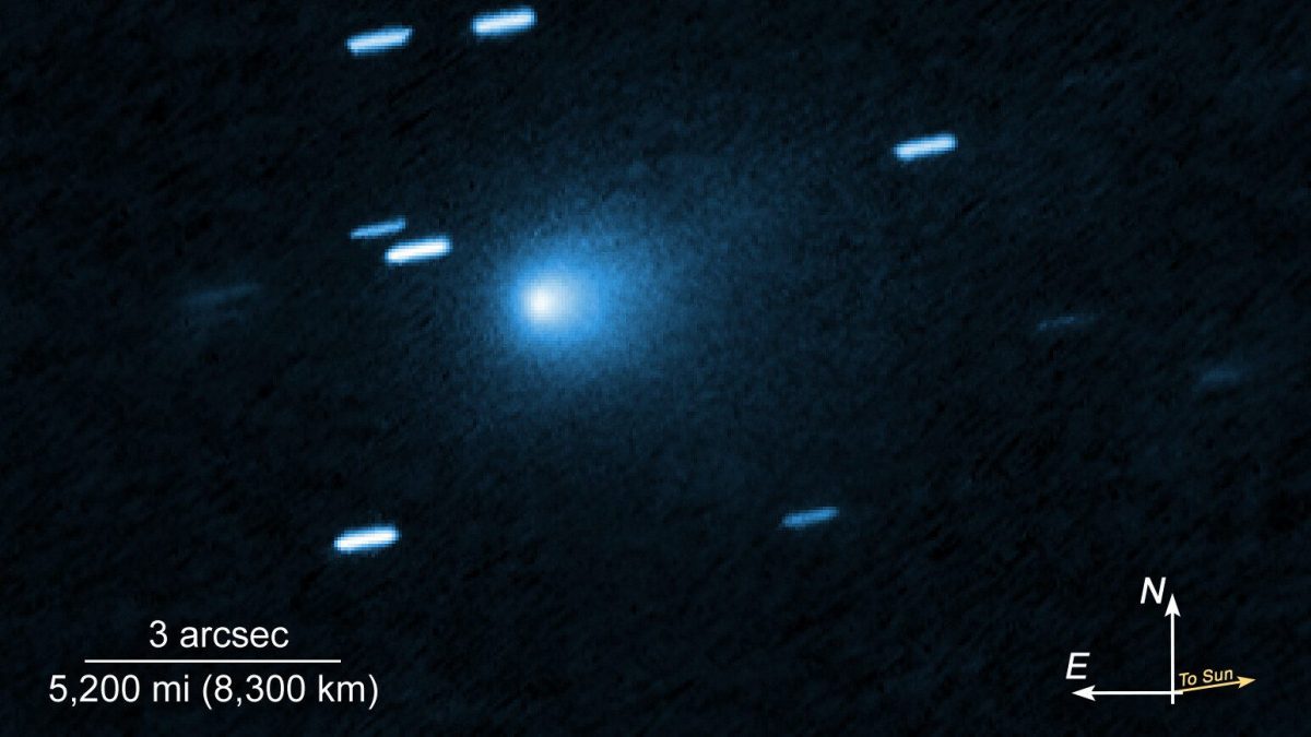 3I/ATLAS : une "capsule temporelle de 10 milliards d'années" selon les scientifiques : ce que cela implique 2 L’oggetto interstellare 3I/ATLAS ripreso col telescopio spaziale Hubble. Credit: NASA/ESA