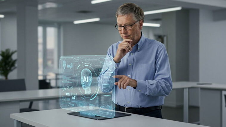 Bill Gates, créateur de Microsoft, mise gros : "L'IA ouvrira la voie à une semaine de 2 jours" 1 Bill Gates, fondateur de Microsoft, double son pari : 'L'IA apportera la semaine de travail de deux jours'