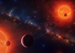 Ce système stellaire compte trois planètes semblables à la Terre en orbite autour de deux étoiles : pourquoi est-ce si incroyable 53 Illustration du système planétaire TOI–2267, avec trois planètes autour de deux étoiles. Crédit : Mario Sucerquia–Université de Grenoble Alpes