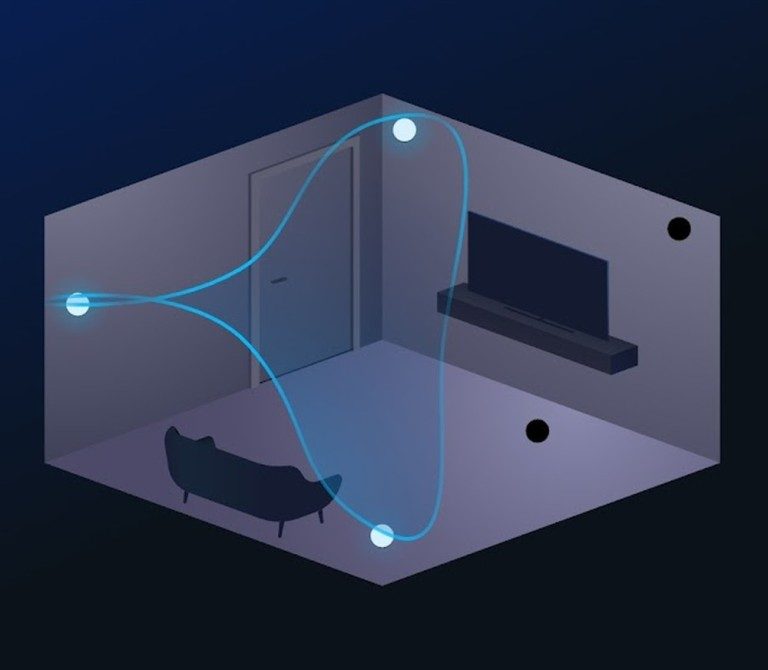 Hue MotionAware : Des lampes intelligentes qui détectent vos mouvements – découvrez leur fonctionnement 2 Plusieurs lampes forment ensemble une zone. (Photo: Signify / Capture d'écran)