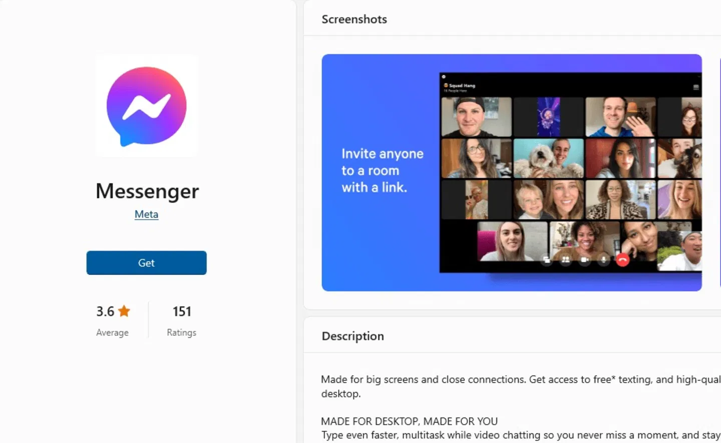 L'application Messenger pour Windows et Mac disparaîtra définitivement en décembre, annonce Meta 3 Application Messenger