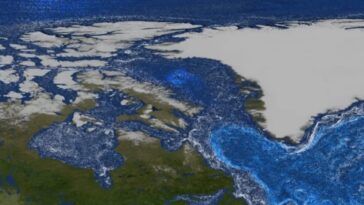 Les courants de l'Atlantique Nord affichent un comportement inédit : les signaux qui inquiètent les scientifiques 17 Le vortex subpolaire de l'Atlantique Nord est un système de courants océaniques dans l'océan Atlantique septentrional / Crédit : NASA’s Scientific Visualization Studio