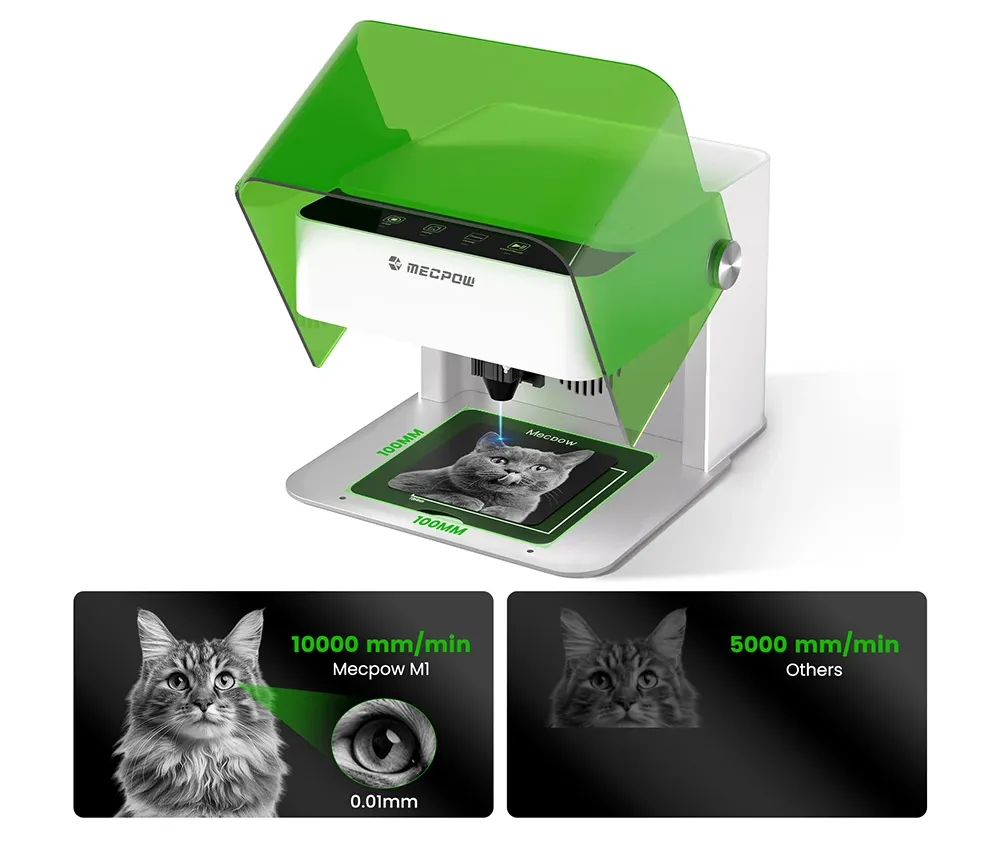 Mecpow M1 : La gravure laser accessible à tous, sur plus de 300 matériaux 2 Mecpow M1 Laser Engraver 5w Eu 530064 4. P1