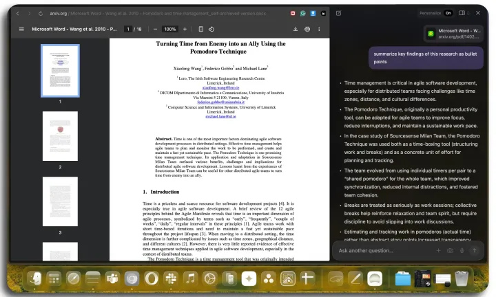 Mon remplaçant préféré de Chrome et Safari est maintenant largement disponible pour macOS 2 Utilisation de Dia pour comprendre des recherches.
