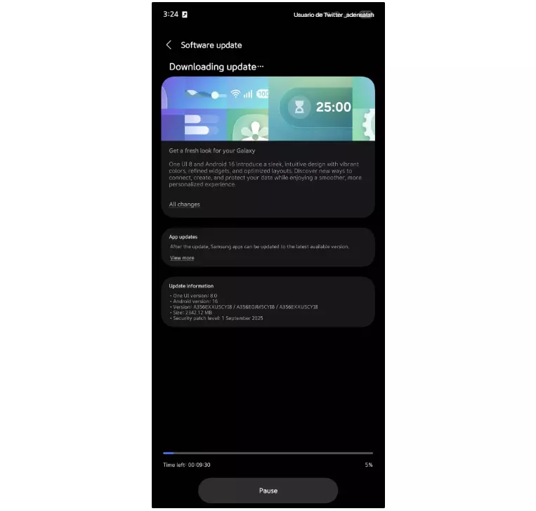 Si vous êtes l'un des millions d'utilisateurs qui ont acheté ce smartphone Samsung, vous pouvez désormais profiter de One UI 8 2 actualizacion de One UI 8