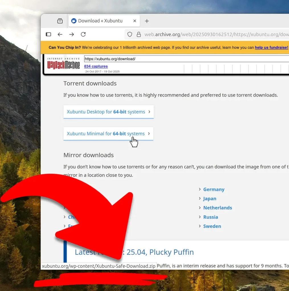 Site de Xubuntu piraté pour propager des logiciels malveillants auprès des utilisateurs de Windows 10 3 Xubuntu malware Windows 10 Linux