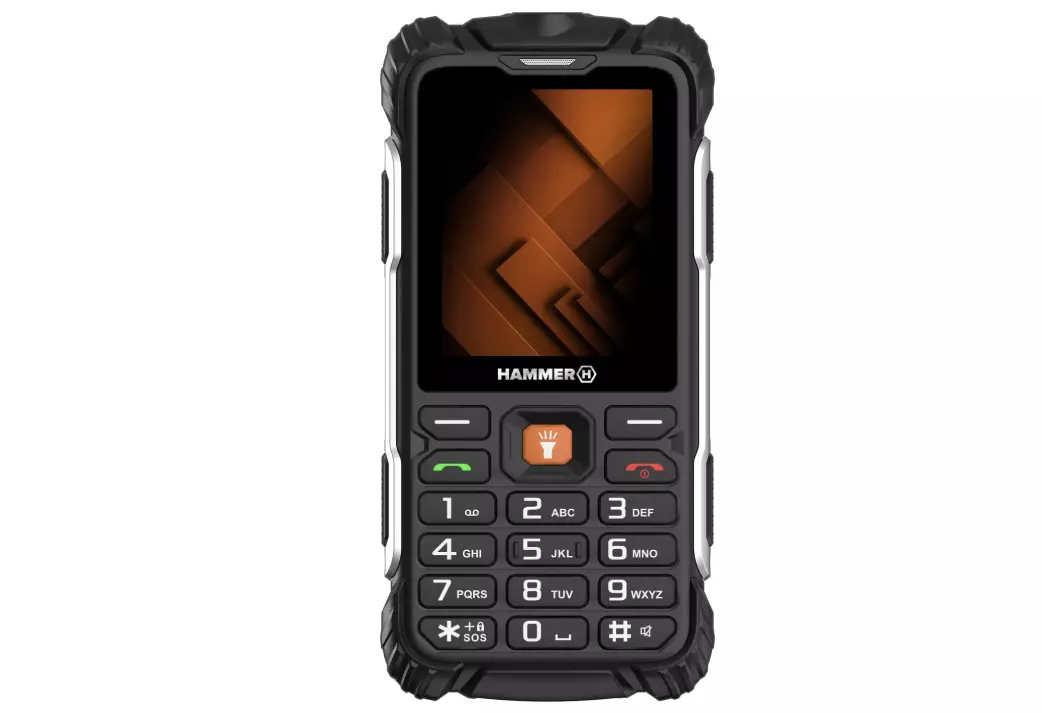 Un nouvel apagón se prépare : Préparez votre sac de survie avec ces 3 gadgets indispensables 2 Téléphone Hammer H Forge avec Radio FM et lampe de poche.