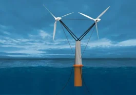 Une ingénieure conçoit une turbiner éolienne flottante innovante à double rotor, sans ancrage