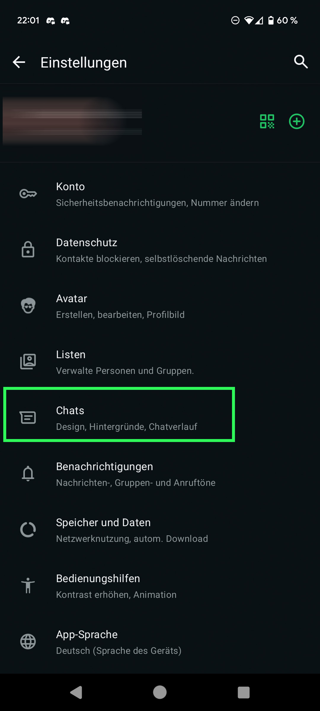 WhatsApp : Comment créer des sauvegardes sur votre smartphone Android 2 Schritt 01 Einstellungen suchen f r WhatsApp Backup
