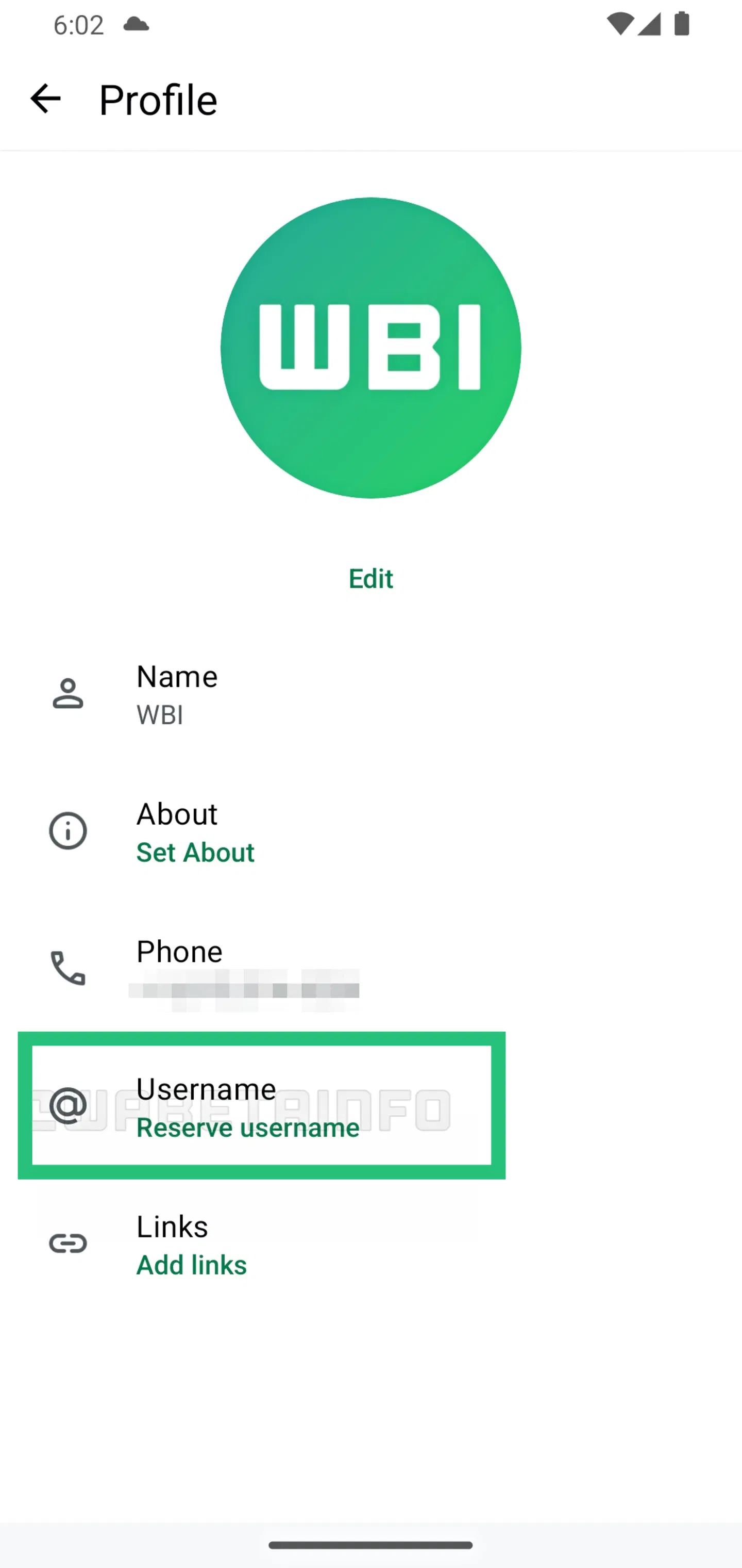 WhatsApp s'apprête à marquer un tournant : réserve ton nom d'utilisateur dès maintenant ! 3 Nom d'utilisateur sur WhatsApp / Image : WaBetaInfo
