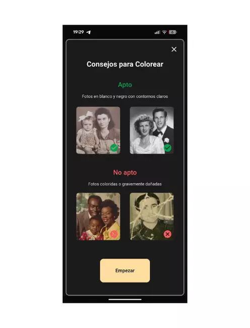 Renew, application pour coloriser des photos en noir et blanc