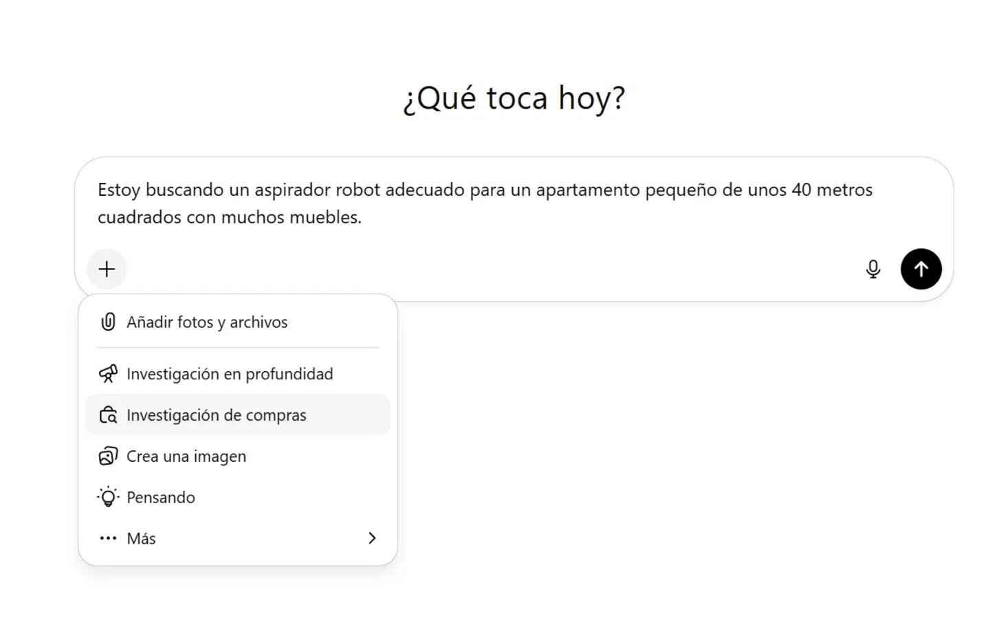 Recherche Shopping OpenAI : comment utiliser ChatGPT pour choisir et comparer vos achats en ligne 3 Capture d'écran de ChatGPT montrant l'option OpenAI Shopping Research