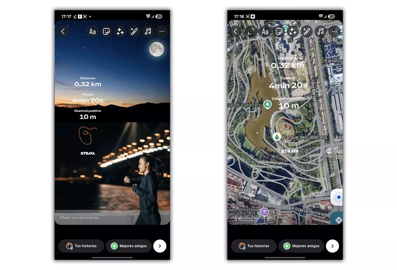 Le secret de Strava pour que vos entraînements brillent sur Instagram 4 Exemples d'histoires Instagram avec des entraînements Strava
