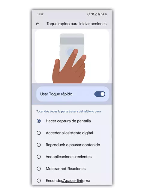 tapotement rapide Google Pixel