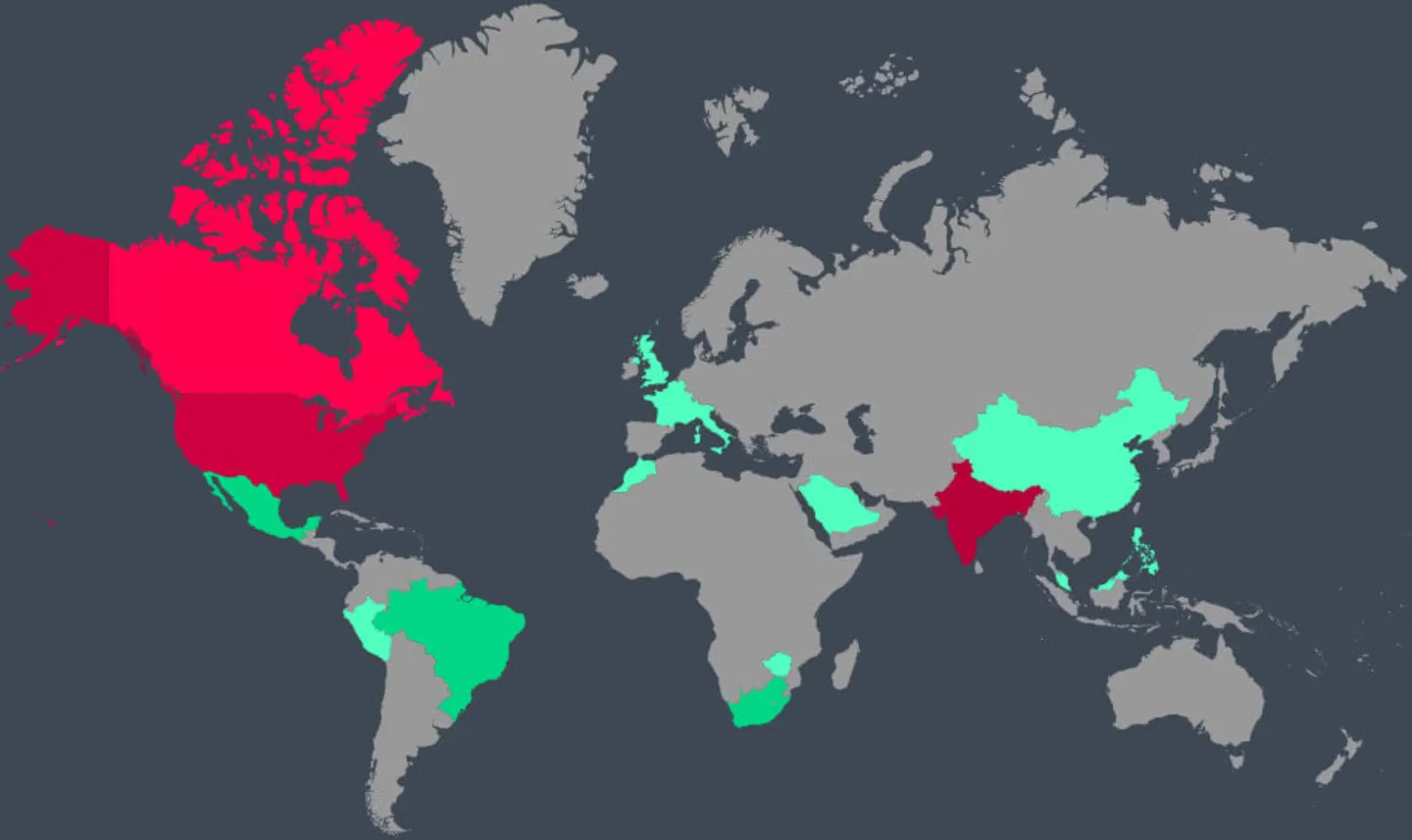 239 applications malveillantes sur Google Play : comment les repérer avant de les télécharger 4 Les dix pays les plus touchés