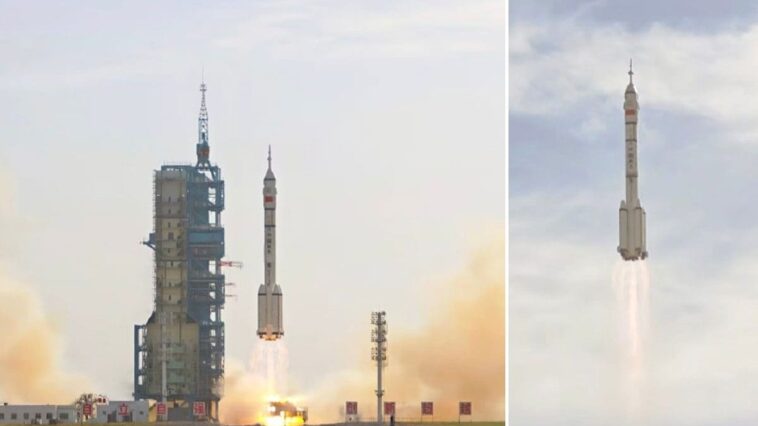 Astronautes coincés sur la Tiangong, le vaisseau de retour accoste : une solution pour retrouver le chemin de la maison 1 La capsule de retour sans équipage Shenzhou-22 lancée vers la Station Tiangong