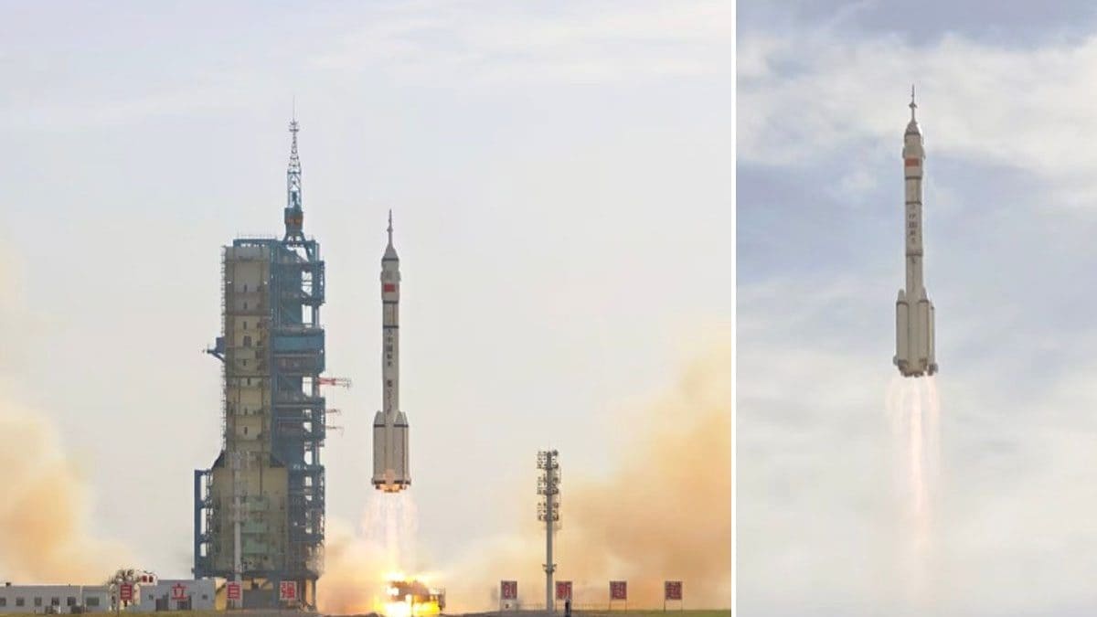 Astronautes coincés sur la Tiangong, le vaisseau de retour accoste : une solution pour retrouver le chemin de la maison 2 La capsule de retour sans équipage Shenzhou-22 lancée vers la Station Tiangong