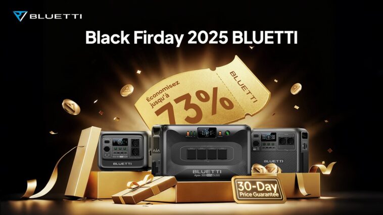 BLUETTI Black Friday : jusqu’à 73 % de réduction et une batterie AC300 offerte pour les premiers acheteurs d'une B500K 1 Bluetti Black Friday