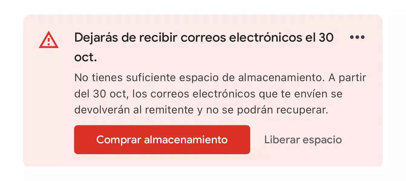 Codes pour libérer de l'espace dans Gmail et continuer à recevoir des e-mails sans débourser un centime 2 dejaras de recibir correos gmail
