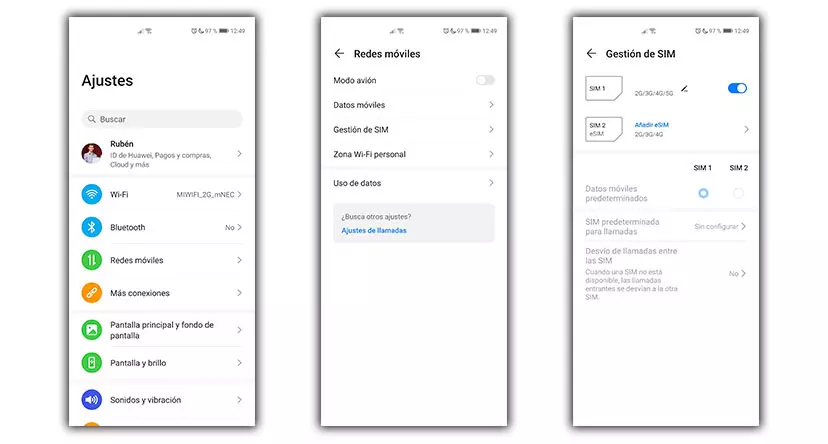 Comment supprimer une eSIM du téléphone sans perdre mes données 3 eSIM Huawei