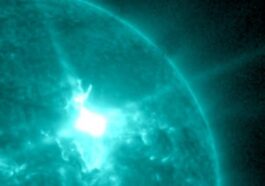 Éruption de classe X 5.1 sur le soleil le 11 novembre, tempête solaire prévue le 12 novembre. Crédit : GOES/SUVI/NOAA