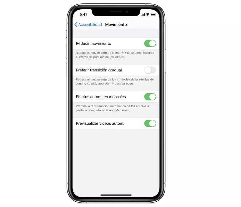 La raison pour laquelle votre iPhone semble fonctionner moins bien avec le temps 4 Réduire mouvement de l'iPhone