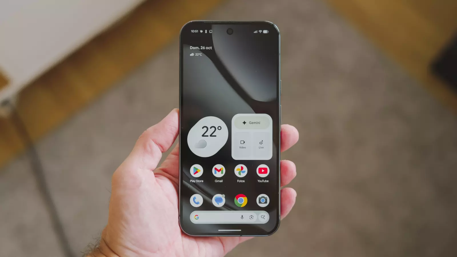 Écran d'accueil du Google Pixel 10 Pro XL