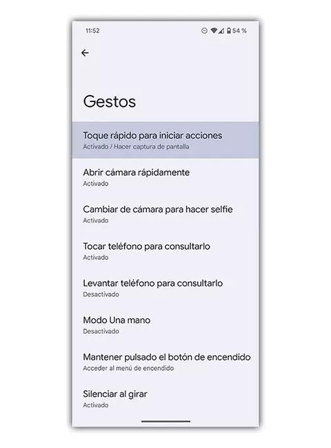 gestes de tapotement rapide google pixel