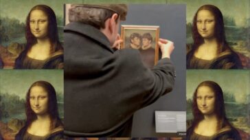 Nouveau phénomène au Louvre : deux jeunes accrochent leur portrait à côté de la Joconde ! 16 Nouveau phénomène au Louvre : deux jeunes accrochent leur portrait à côté de la Joconde !