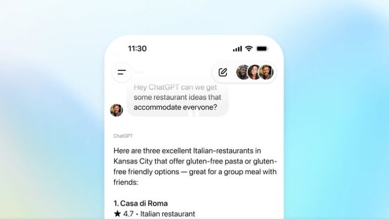 OpenAI lance les chats de groupe sur ChatGPT pour interagir avec vos amis ! 1 ChatGPT se transforme avec des discussions de groupe, découvrez comment les utiliser avec vos amis