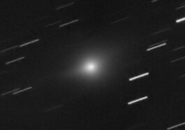 L’oggetto interstellare 3I/ATLAS fotografato da Roma il 23 novembre. Crédit : Fabrizio Montanucci