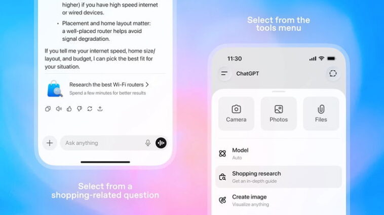 Recherche Shopping OpenAI : comment utiliser ChatGPT pour choisir et comparer vos achats en ligne 1 OpenAI Shopping Research: comment utiliser ChatGPT pour choisir et comparer des produits en ligne