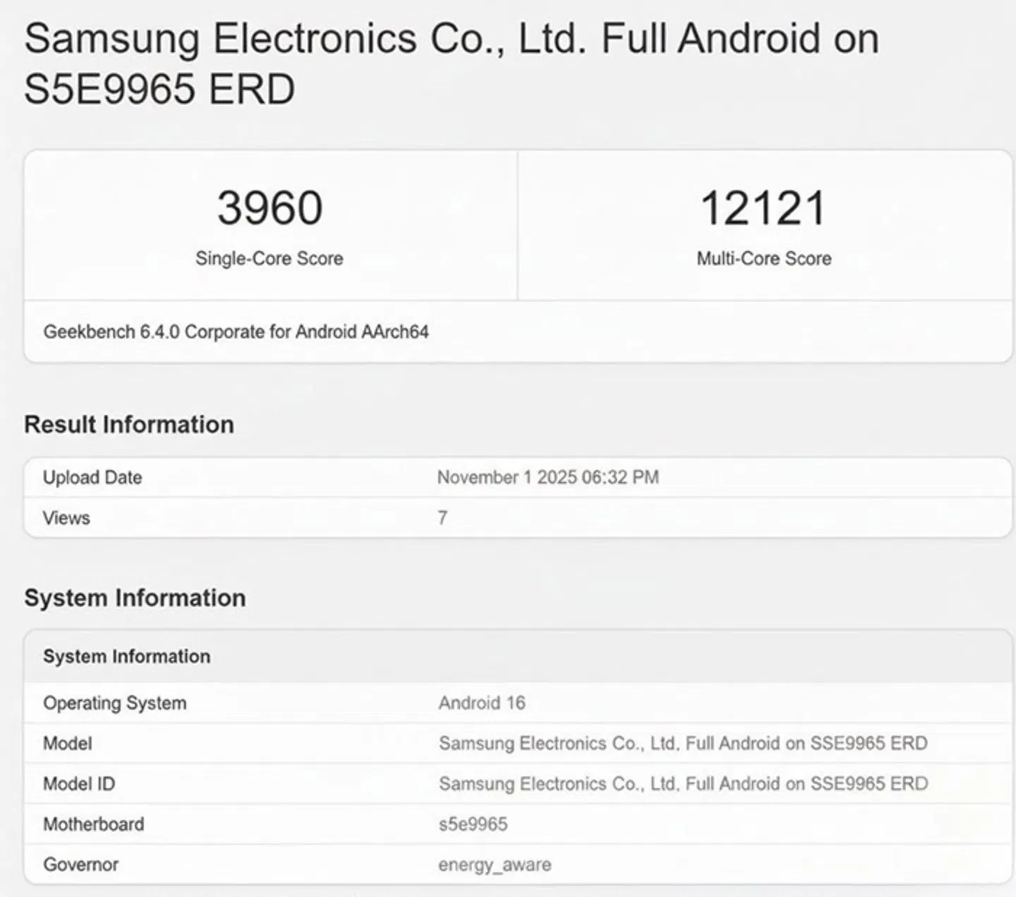 Samsung frappe fort : l'Exynos 2600 pulvérise les records et défie le Snapdragon 8 Elite Gen 5 3 Exynos 2600 résultats benchmark octobre 2025