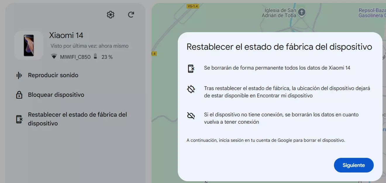 Si vous avez oublié le code ou le motif de déverrouillage de votre téléphone, vous n'avez que deux solutions 3 restaurer le mobile à l'état d'usine avec trouver mon appareil