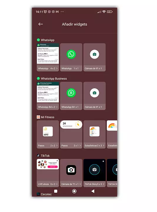 Voici comment lire n'importe quel message WhatsApp sans que le double coche bleu n'apparaisse 2 Widgets de WhatsApp