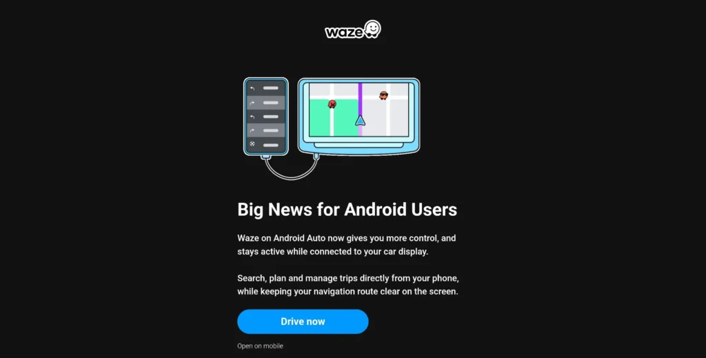 Vous pouvez désormais utiliser Waze sur votre smartphone tout en étant connecté à Android Auto 3 Waze Android Auto smartphone