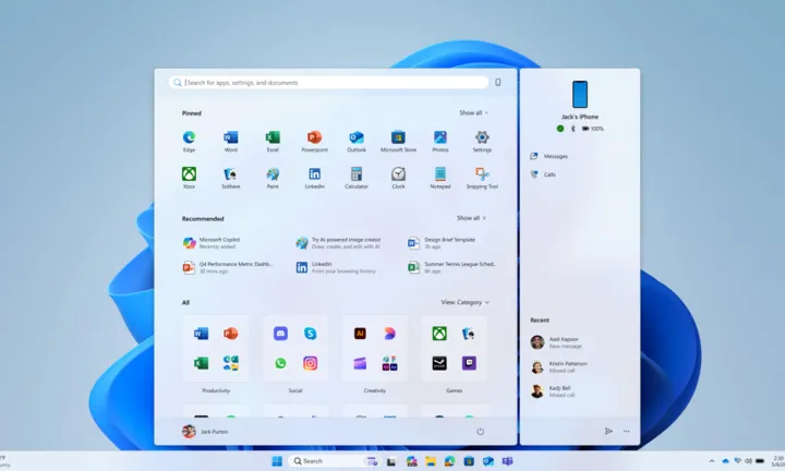 Vous pouvez enfin personnaliser le menu Démarrer de Windows 11, mettez à jour maintenant 2 nouveau menu Démarrer pour Windows 11