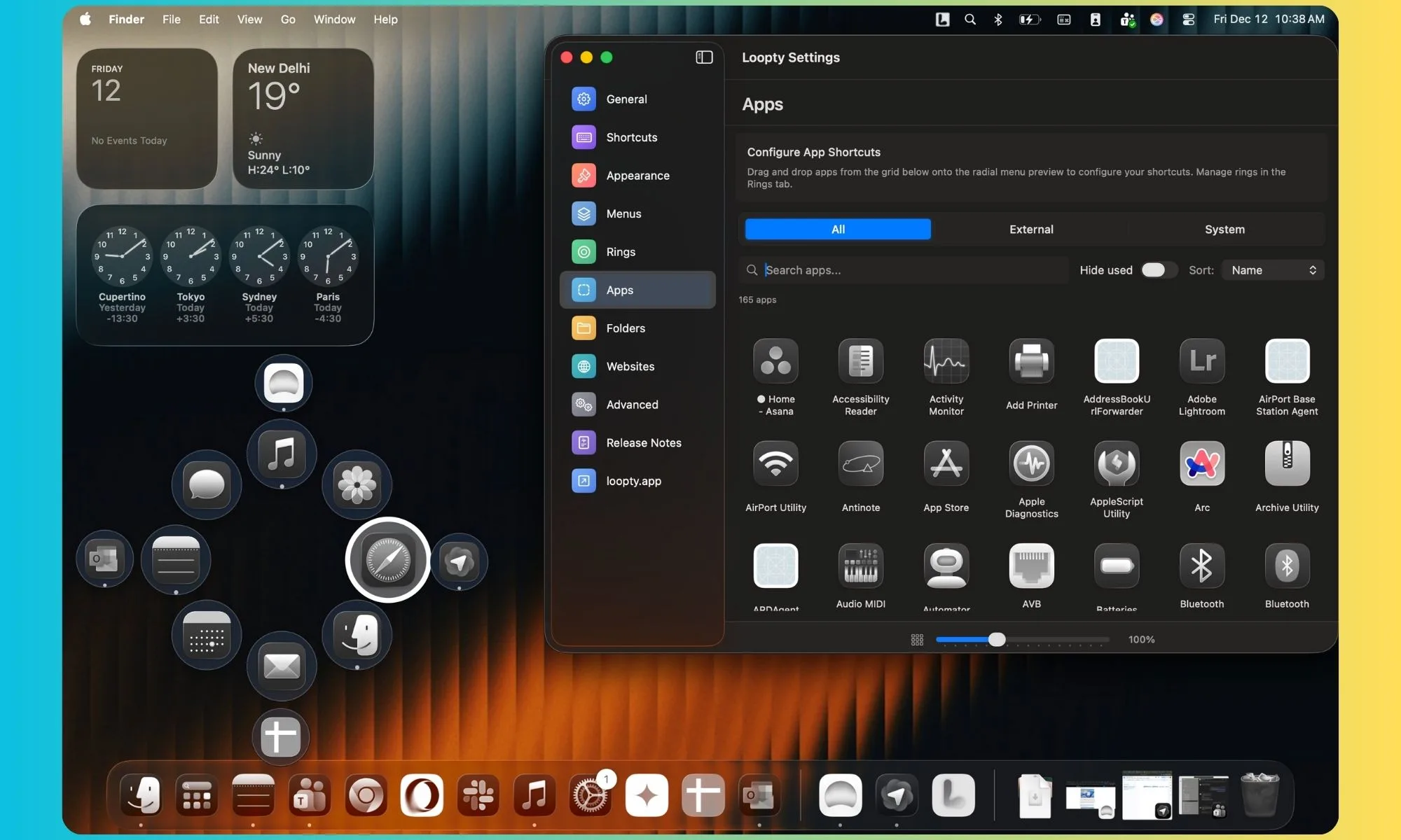 J'ai découvert un outil Mac que vous allez adorer : un dock élégant avec des astuces supplémentaires 5 Switch d’applications Loopty pour Mac